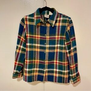 Vintage Koret Plaid Grandma Core - 90s Shirt Jacket Small